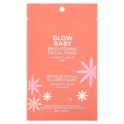 Pacifica, Glow Baby, Brightening Beauty Facial Mask, 1 arkusz, 0,6 fl oz (18 ml) Pacifica, Glow Baby, Brightening Beauty Facial Mask, 1 arkusz, 0,6 fl oz (18 ml)