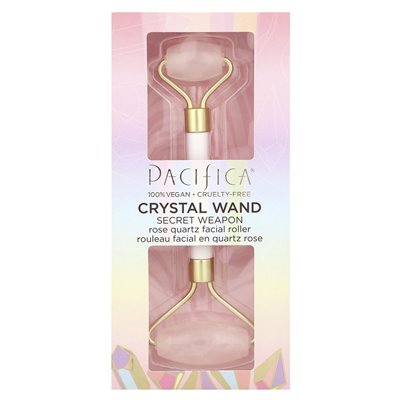 Pacifica, Crystal Wand, Gesichtsroller aus Rosenquarz, 1 Rolle