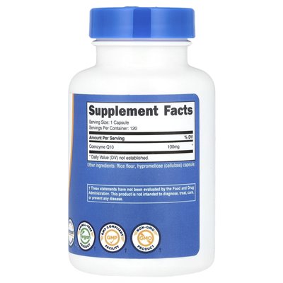 Nutricost, COQ10, 100 mg, 120 kapsułek