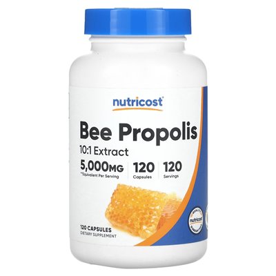 Nutricost, pszczoły propolis, 5000 mg, 120 kapsułek Nutricost, pszczoły propolis, 5000 mg, 120 kapsułek