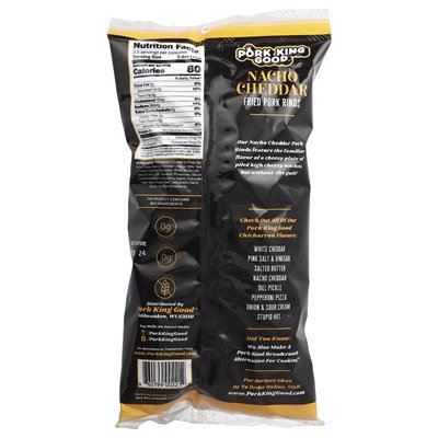 King Pork Good, aromatisierte Chicharrones, Nacho-Cheddar, 1,75 oz (49,5 g)