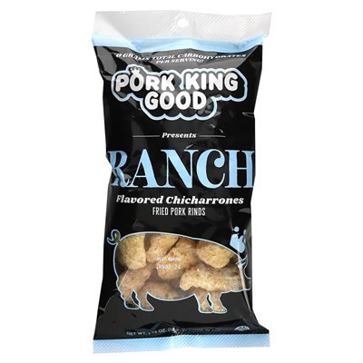 King Pork Good, Flavorful Chicharrones, Ranch, 1.75 oz (49.5 g)