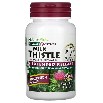 Naturesplus, Herbal Actives, Hetle, Extended Release, 500 mg, 30 Tabletten