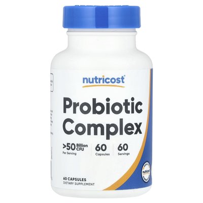 Nutricost, kompleks probiotyczny,&gt 50 miliardów CFU, 60 kapsułek