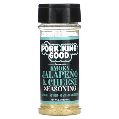 Pork King Good, rauchiges Jalapeno- und Käsegewürz, 2,5 oz (70,8 g)