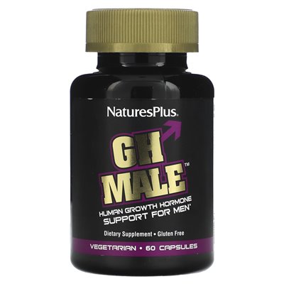 Naturesplus, GH Male, menschliches Wachstumshormon für Männer, 60 vegetarische Kapseln