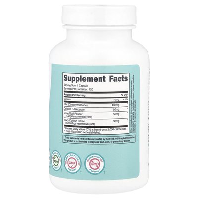 Nutricost, Women, DIM, 400 mg, 120 Capsules Nutricost, Women, DIM, 400 mg, 120 Capsules