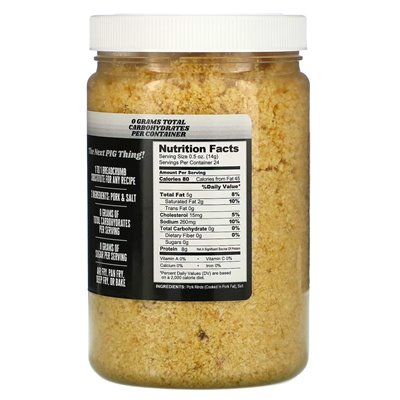 Pork King Good, Crumbs Pork Rind, Unssonted, 12 uncji (340 g)