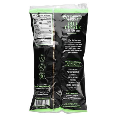 King Pork Good, Flavored Chicharrones, Dill, 1.75 oz (49.5 g)