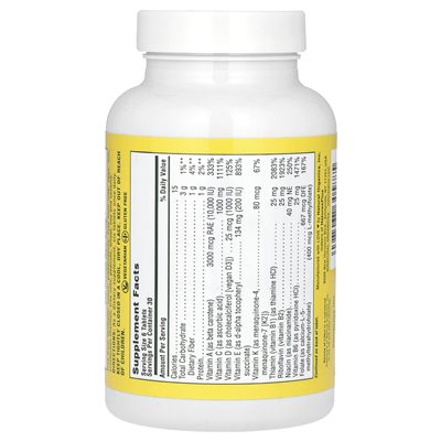 Naturesplus, źródło życia, oryginalne mini-tebs, suplement multiwitaminowy i mineralny z skoncentrowaną pełną żywnością, bez żel