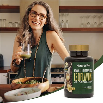 Naturesplus, zaawansowane terapeutyki, izoflawon RX-phytoestrogen, 30 tabletek Naturesplus, zaawansowane terapeutyki, izoflawon RX-phytoestrogen, 30 tabletek