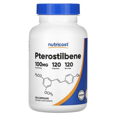 Nutricost, pterostilbene, 100 mg, 120 kapsułek