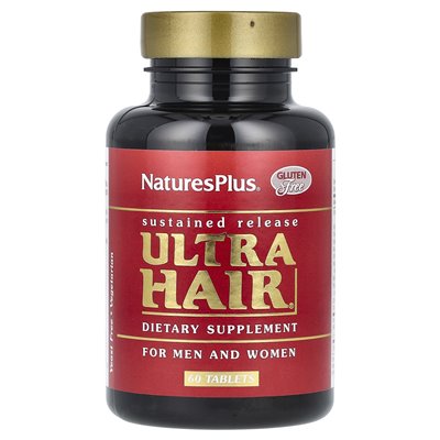 Naturesplus, Ultra Hair, dla mężczyzn i kobiet, 60 tabletek