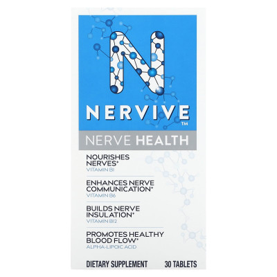 Nervive, Zdrowie Nerwów, 30 Tabletek Nervive, Zdrowie Nerwów, 30 Tabletek