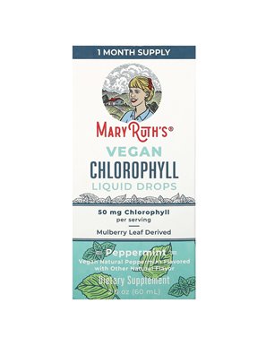 MaryRuth's, Vegan Chlorophyll Drops, Peppermint, 50 mg, 2 oz (60 ml) (16.6 mg per pump)