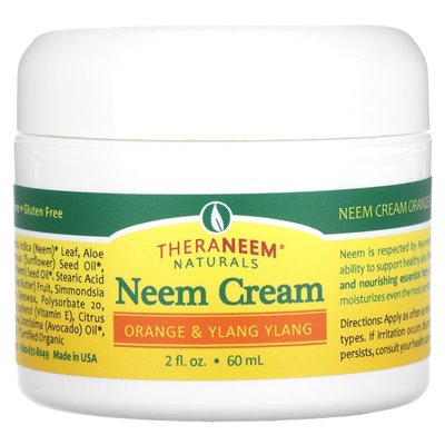 Organix South, Theraneem Naturals, Neem Cream, Orange &amp Ylang Ylang, 2 Fl Oz (60 ml)