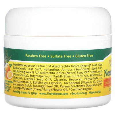 Organix South, Theraneem Naturals, Neem Cream, Orange &amp Ylang Ylang, 2 Fl Oz (60 ml)
