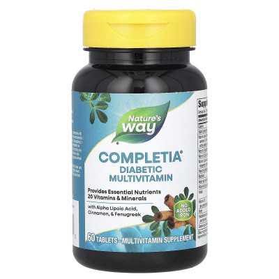 Nature's Way, Completeia, Diabetic Multiwitamin, 60 tabletek
