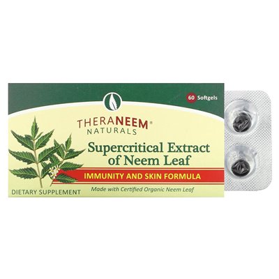 Organix South, Theraneem Naturals, superkrytyczny ekstrakt z liścia Neem, 60 miękkich