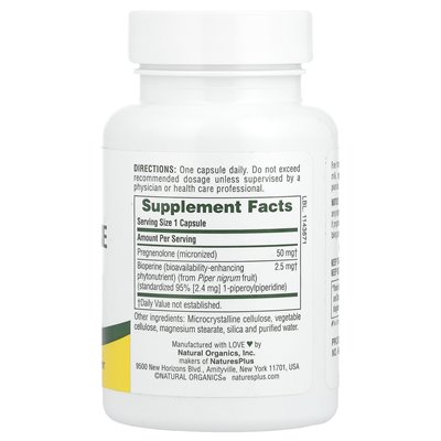 Naturesplus, Ultra Eurstenolone z Bioperine®, 60 kapsułek