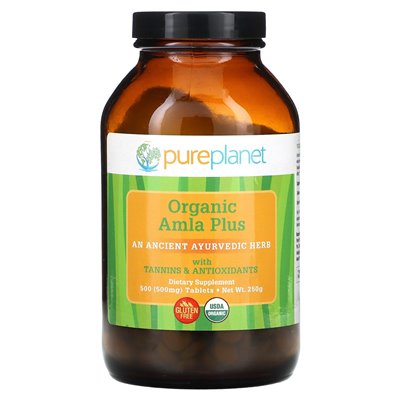 Pure Planet, Organic Amla Plus, 500 mg, 500 tabletek