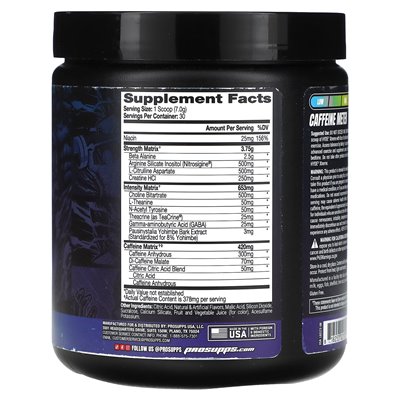 Prosupps, Hyde Xtreme, Hard Hiting Energy Pre Warkout, Blue Razz, 7,4 uncji (210 g)
