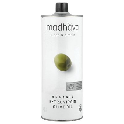 Madhava, Bio-Olivenöl extra vergine, 33,8 fl oz