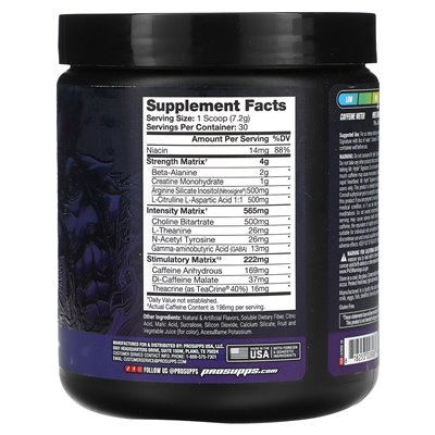 Prosupps, Mr. Hyde, Signature Gustared Energy Pre-Tracut, Blue Razz, 7,6 uncji (216 g) Prosupps, Mr. Hyde, Signature Gustared Energy Pre-Tracut, Blue Razz, 7,6 uncji (216 g)