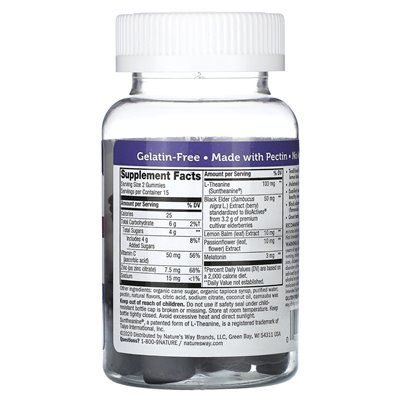 Nature's Way, Sambucus, Schlaf + Immunität, 30 Gummibärchen
