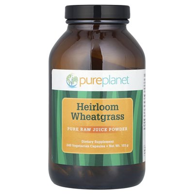 Pure Planet, Heirloom Wheatgrass, 240 Vegetarian Capsules