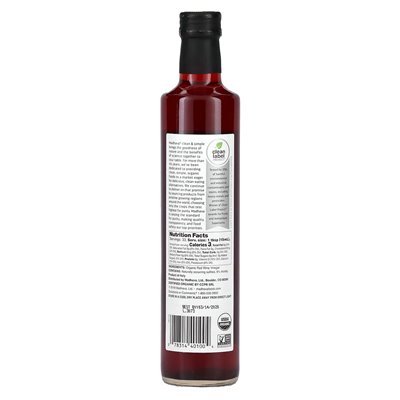 Madhava, Organic Red Wine Vinegar, 16.9 fl oz
