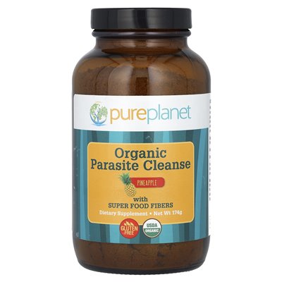 Pure Planet, Organic Pasożyt Cleanse, ananas, 174 g