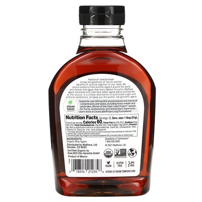 Madhava, Bio-Bernstein-Agave, 23,5 Unzen (667 g)