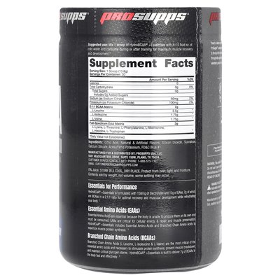 Prosupps, Hydro BCAA +Essentials, Blue Raspberry, 14.6 oz (414 g)