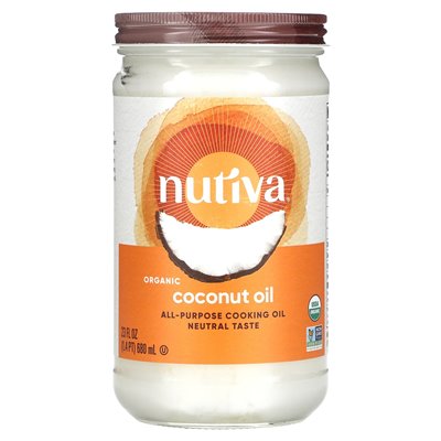 Nutiva, organiczny olej kokosowy, 23 fl Oz (680 ml)