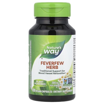 Nature's Way, Feverfew Herb, 380 mg, 100 wegańskich kapsułek