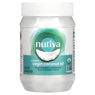 Nutiva, Ekologiczny Wosk Kokosowy, 15 uncji szklanki (444 ml) Nutiva, Ekologiczny Wosk Kokosowy, 15 uncji szklanki (444 ml)