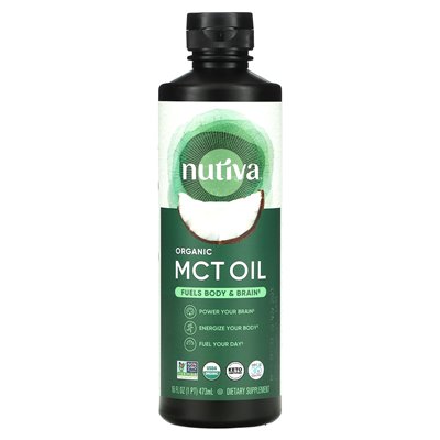 Nutiva, Organiczny Olej MCT, 16 uncji fl (473 ml) Nutiva, Organiczny Olej MCT, 16 uncji fl (473 ml)