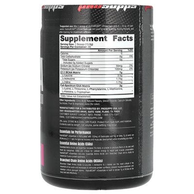 Prosupps, Hydro BCAA + Essentials, Blackberry Lemonade, 13,75 uncji (390 g)