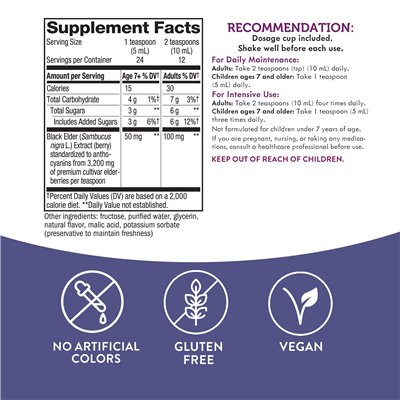 Nature's Way, Sambucus, tradycyjny syrop immunologiczny, czarny, 4 fl oz (120 ml)
