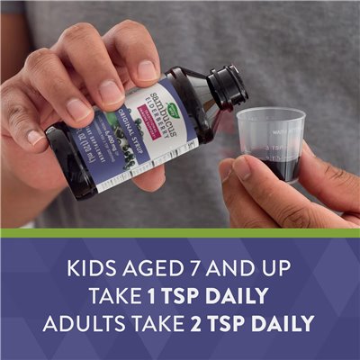 Nature's Way, Sambucus, tradycyjny syrop immunologiczny, czarny, 4 fl oz (120 ml)
