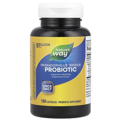 Nature's Way, Probiotic Primadophilus® Bifidus, 5 miliardów CFU, 180 kapsułek