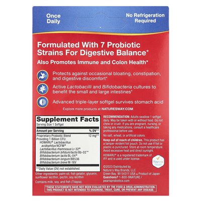 Nature's Way, Pearls Complete probiotyk, 1 miliard CFU, 90 softgels