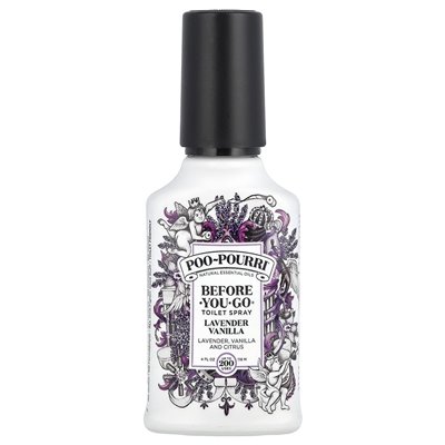 Poo-Pourri, Przed-Wyjściem Spryskiwacz Toaletowy, Lawenda Wanilia, 4 fl oz (118 ml) Poo-Pourri, Przed-Wyjściem Spryskiwacz Toaletowy, Lawenda Wanilia, 4 fl oz (118 ml)