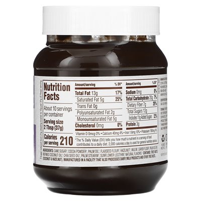 Nutiva, Bio-Aufstrich aus dunklen Haselnüssen mit Kakao, 13 oz (369 g)