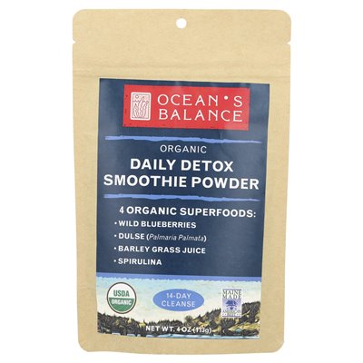 Równowaga oceanu, ekologiczny codzienny proszek detox koktajl, 4 uncje (113 g)