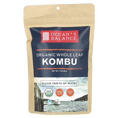 Bilans oceaniczny, organiczny cały liść kombu, 1 uncja (28 g)