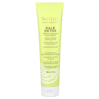 Pacifica, detoksykacja jarmużu, głębokie oczyszczanie twarzy, 5 fl oz (147 ml) Pacifica, detoksykacja jarmużu, głębokie oczyszczanie twarzy, 5 fl oz (147 ml)