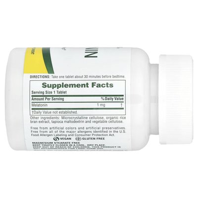 Naturesplus, szybka gra melatonina, 1 mg, 90 tabletek
