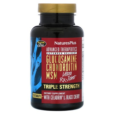 Naturesplus, Advanced Therapeutics, Glucosamine Chondroitin MSM Ultra Rx-Stoint, Triple Strength, 120 Tablets